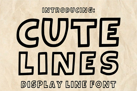 Cute Lines, a Handwritten Font by Infinity art Studio