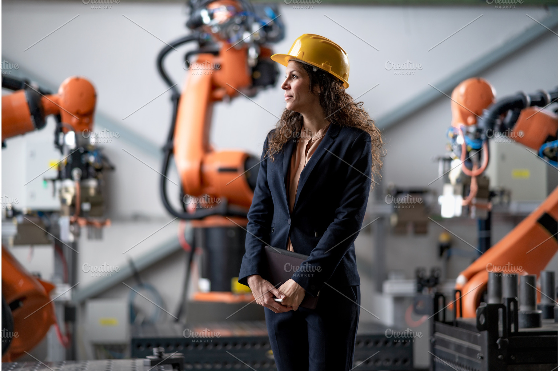 Automation female engineer with, a Person Photo by HalfPoint