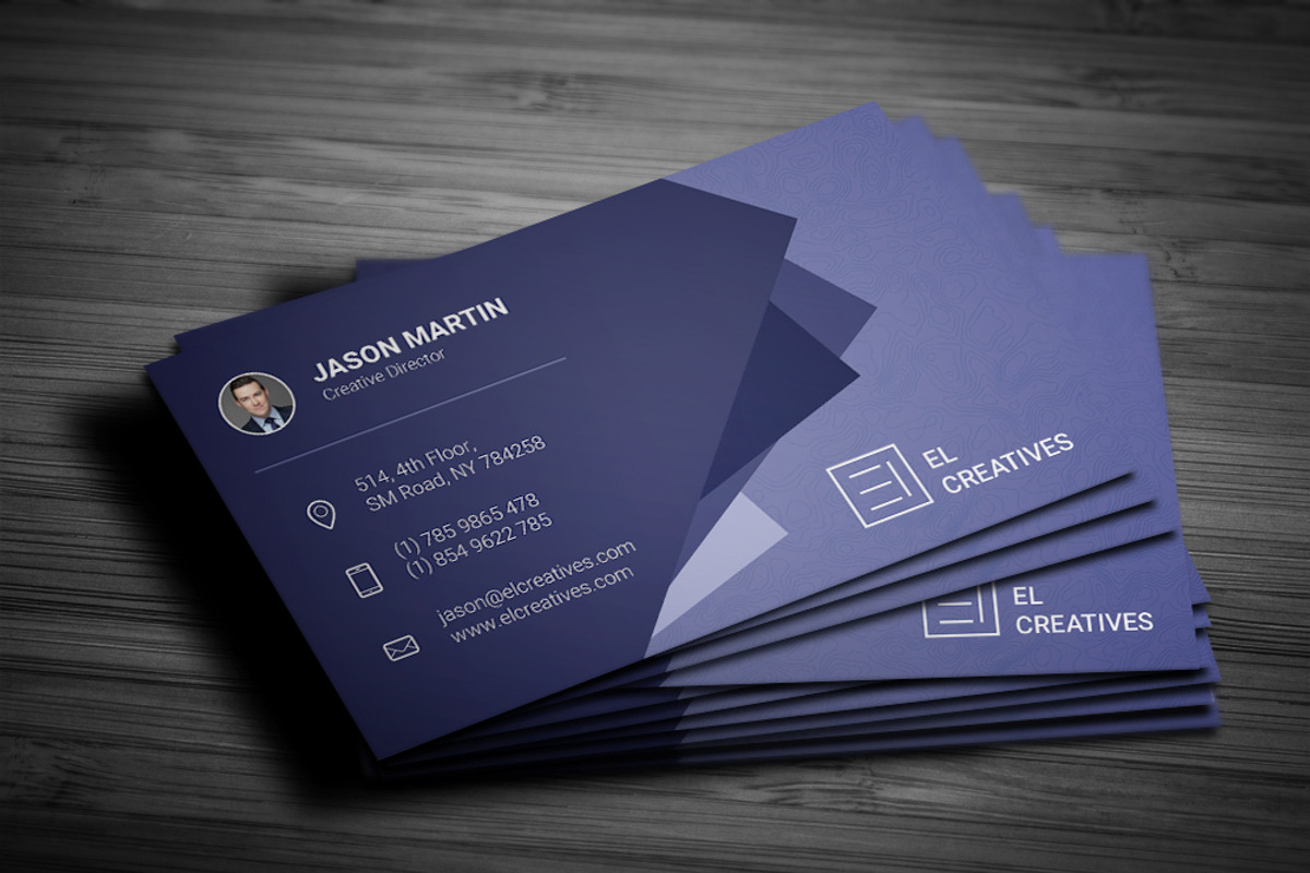 Creative Blue Business Card, a Business Card Template by bouncy (Photo 2 of 4)