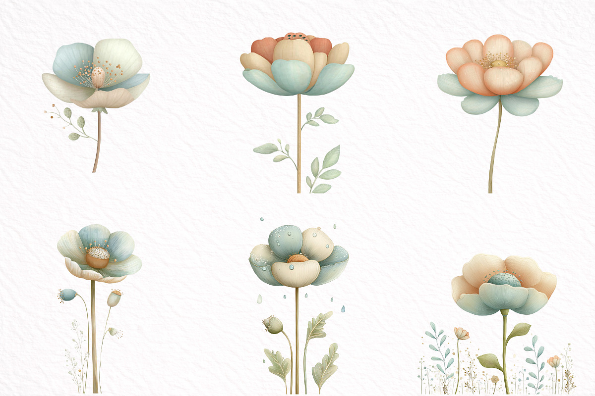 Whimsical Spring Poppy Flowers, an Illustration by DreamArtGraphic (Photo 4 of 8)