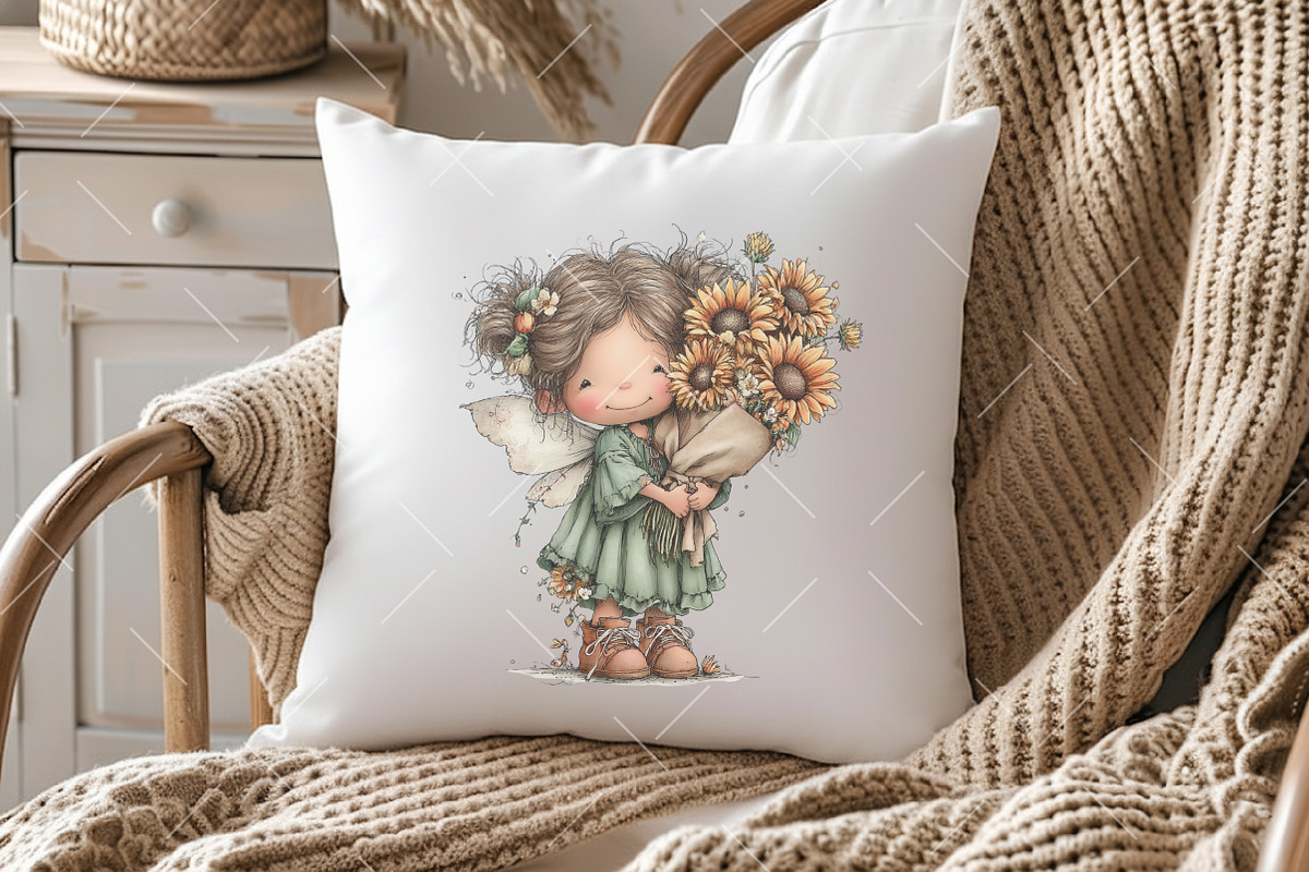 Whimsical Summer Fairy Clipart, an Illustration by OK Design (Photo 5 of 6)