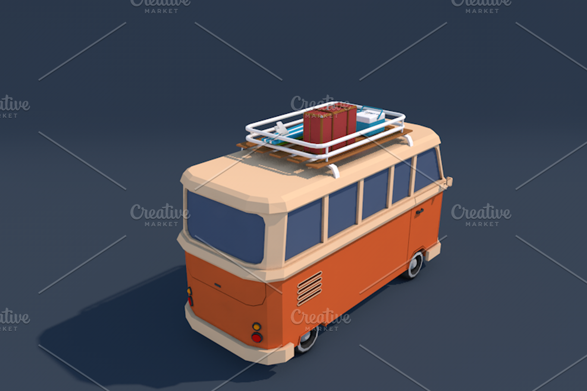 Ultimate Low Poly City Cars Pack, a Cars & Vehicle 3D Model by CreativeeArt (Photo 53 of 54)