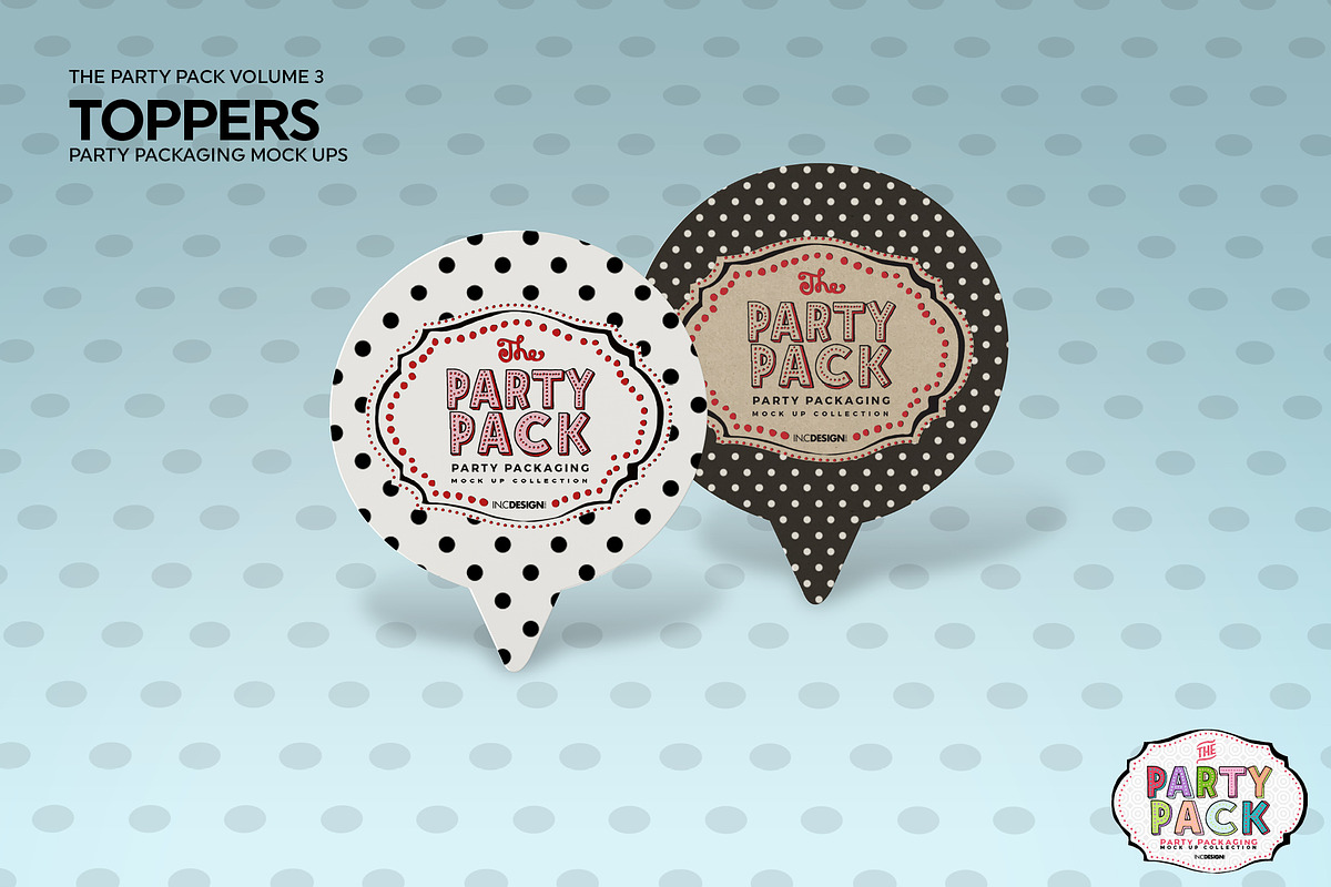 Cupcake Toppers Packaging Mockup, a Cups & Container Mockup by INCDesign (Photo 3 of 6)