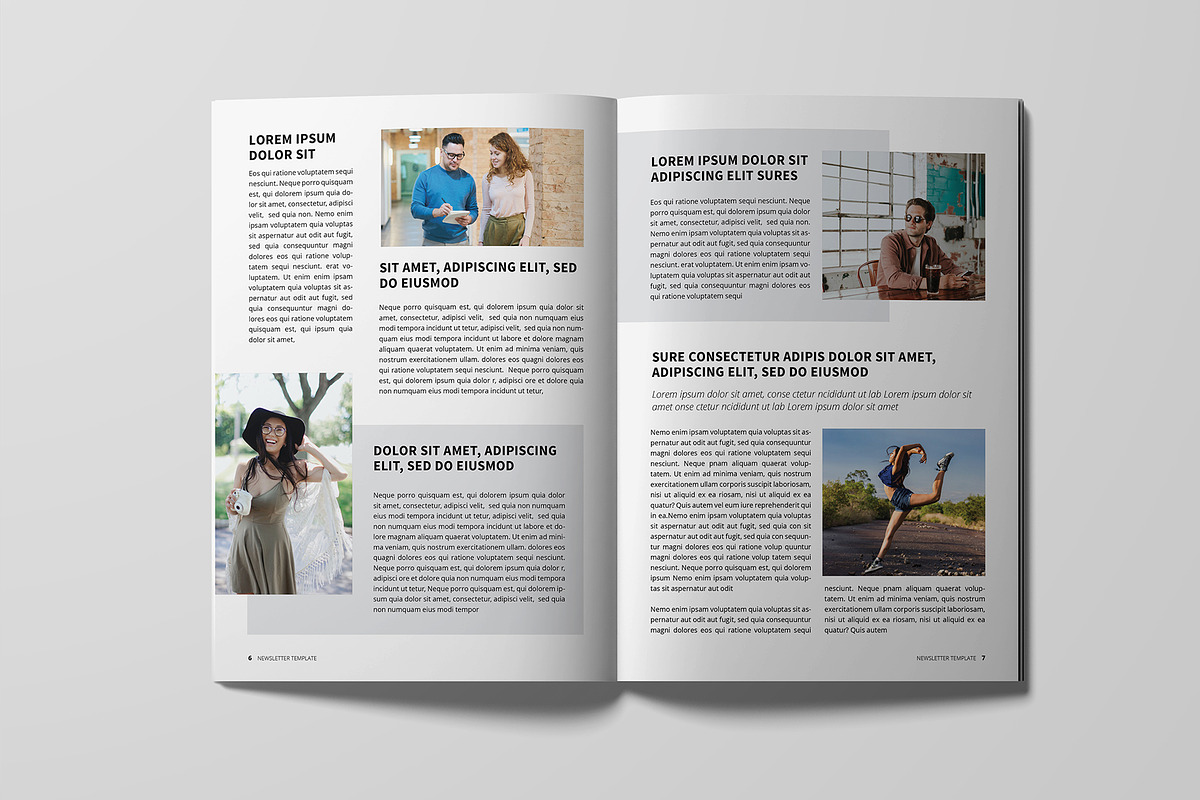 Minimal Newsletter Template, a Magazine Template by xtratimebd (Photo 2 of 6)