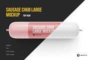Large Sausage Chub Mockup, a Product Mockup by easymock (Thumbnail 1 of 6)