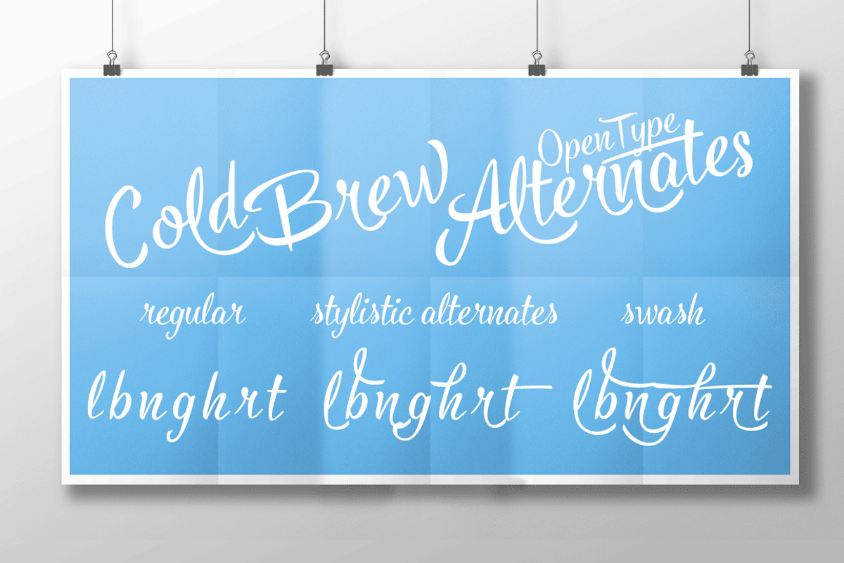 Cold Brew font trio +extras -45% off preview 5