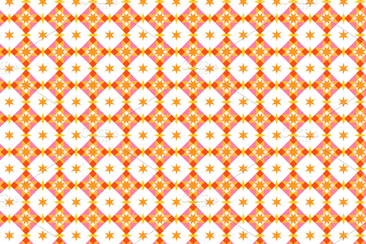 Star Square Geometric Pattern, a Pattern Graphic by MISS CHATZ (Photo 3 of 3)