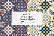 Folk Bird Seamless Pattern Bundle, a Pattern Graphic by StudioGlouna (Thumbnail 1 of 9)