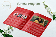 Red Roses Funeral Progam, a Brochure Template by Feel Inspired Digitals (Thumbnail 4 of 6)