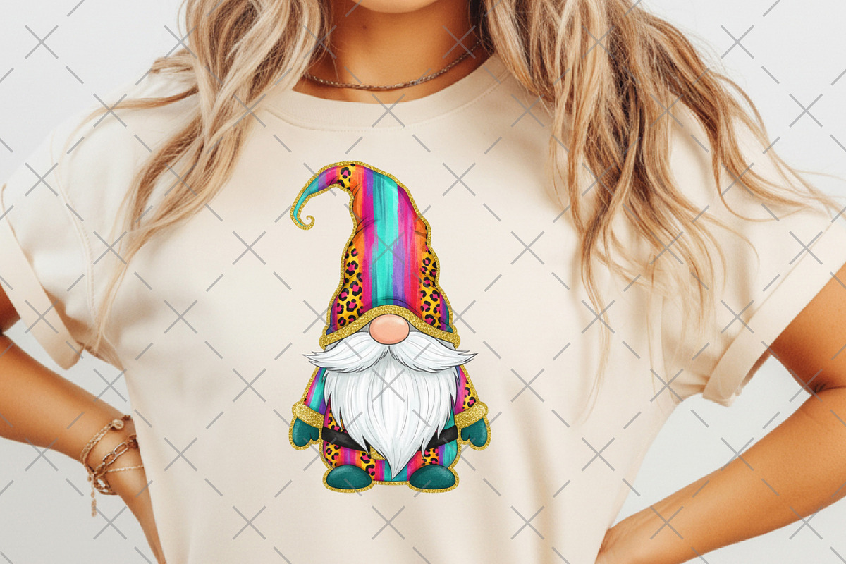 Christmas Gnome Glitter Brushstroke, an Illustration by Craft Nest (Photo 5 of 6)