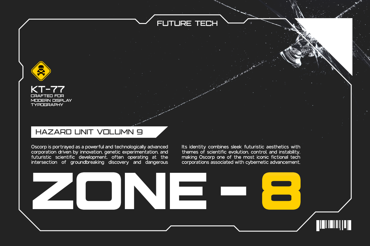 GC Oscorp – Modern Extended Sans, a Sans Serif Font by Glyphonic (Photo 3 of 15)