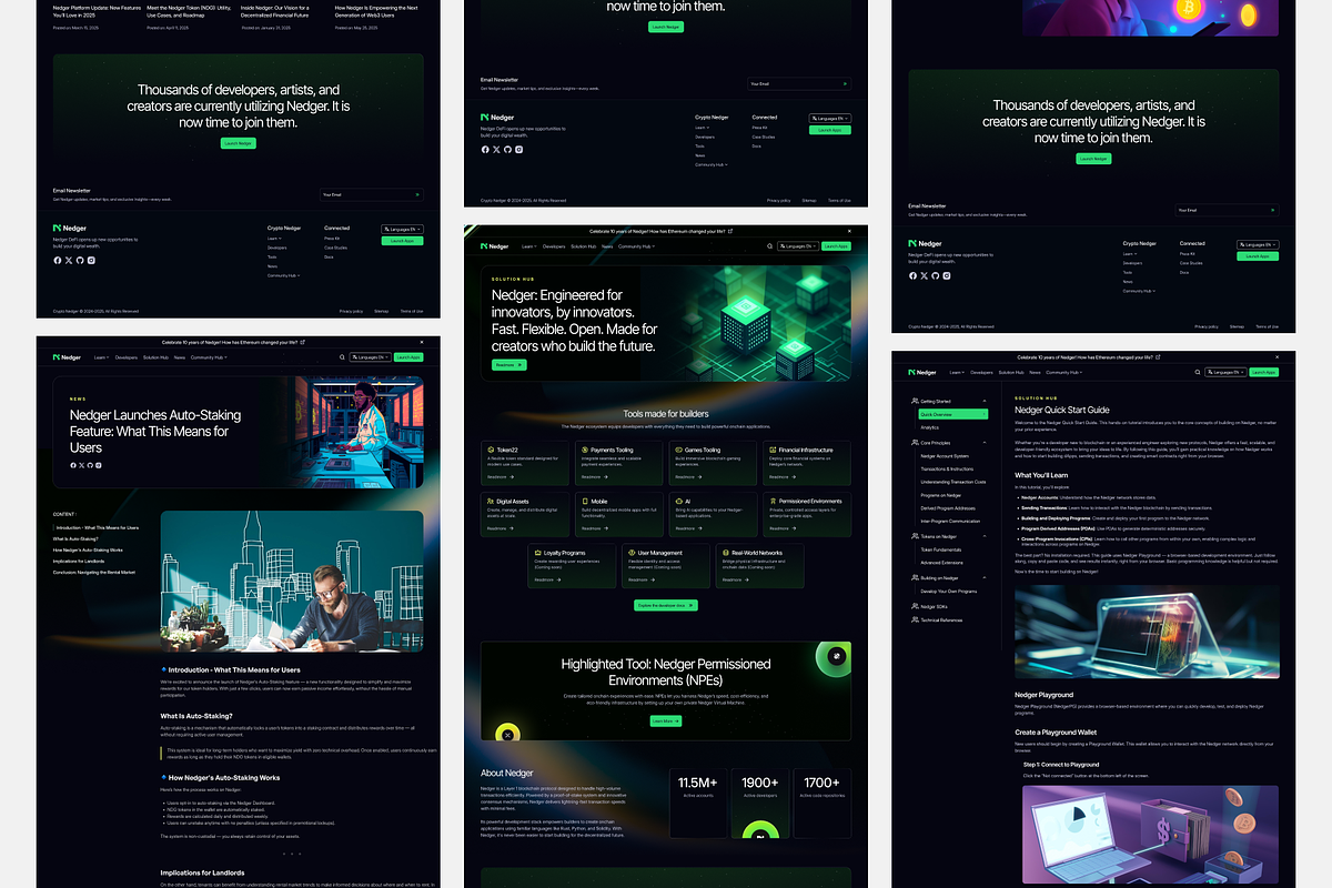 Nedger - Crypto Company Landing Page, a Landing Page Template by SundayWorkTeam (Photo 2 of 6)