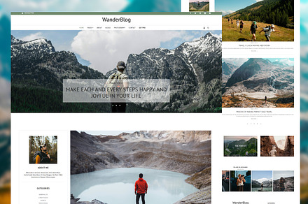 WanderBlog – Travel Blog HTML CSS
