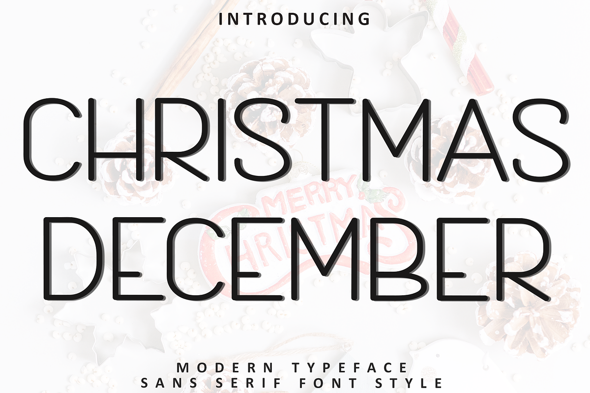 Christmas December, a Sans Serif Font by FreshTypeINK (Photo 1 of 8)