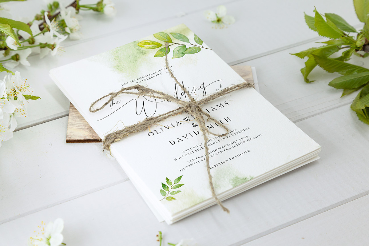 Wedding Invitation Template, Elisa, an Invitation Template by Alice Bluefox (Photo 3 of 9)