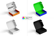 Cardboard Shipping Mailer Box Mockup, a Packaging Mockup by Ram Studio LLC (Thumbnail 4 of 14)