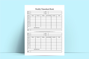 Weekly Timesheet Note KDP Interior