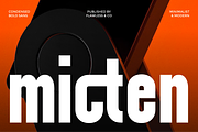 Micten, a Sans Serif Font by Flawless And Co (Thumbnail 1 of 10)