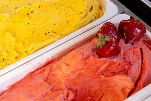 Ice cream trays frozen dessert treat set flavor, a Food & Drink Photo by Photo Drive Studio
