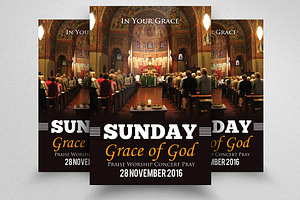 Jesus Sunday Prayer Church Flyer