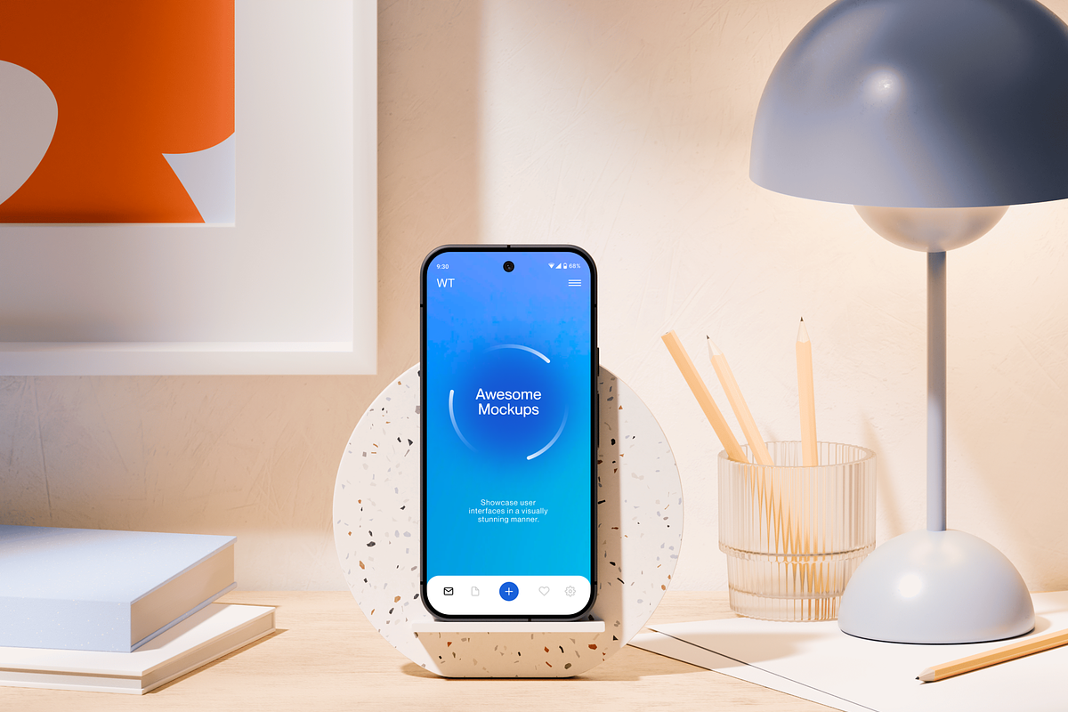 Google Pixel 9 Pro mockups, an Android Mockup by Wannathis.one (Photo 9 of 10)