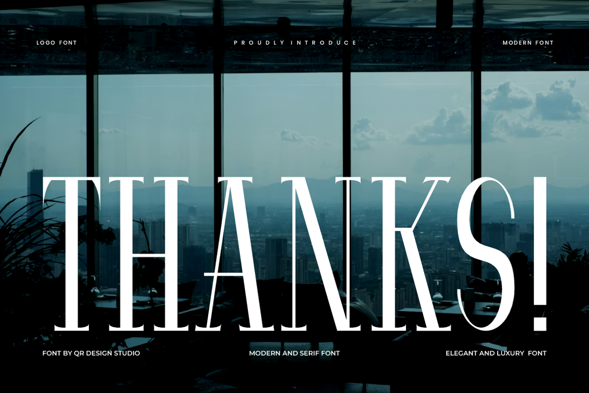 Qezatex - Modern Serif Font, a Serif Font by QR Design Studio (Photo 7 of 7)