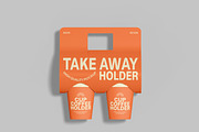 Take Away Holder Mockup, a Cups & Container Mockup by Unerispace (Thumbnail 4 of 5)
