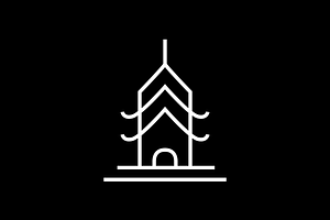 japanese culture house line logo, a Branding & Logo Template by devastd