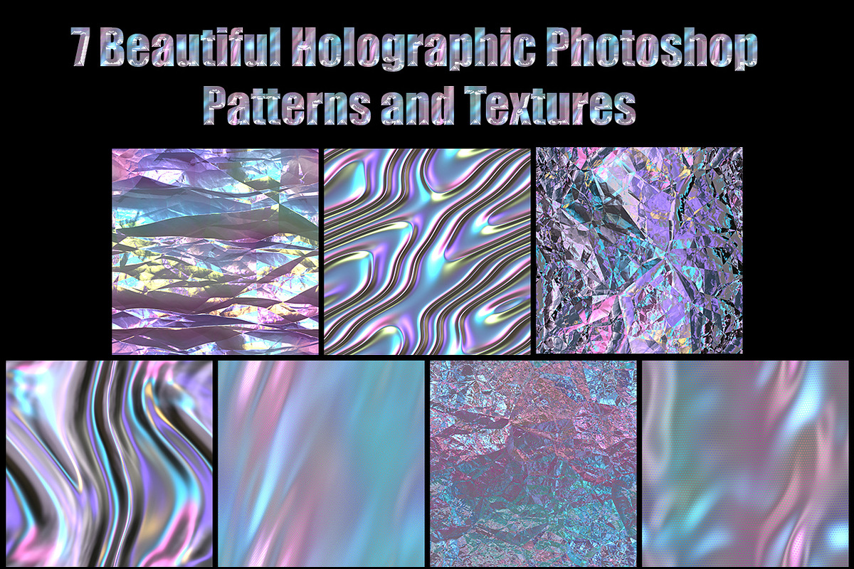 Shine Holographic Photoshop Patterns, a Palette Add-On by Kseniya-Omega (Photo 1 of 4)