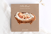 Boho Baby , Watercolor clipart, a Decorative Illustration by Hello My Print (Thumbnail 6 of 10)