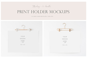 Print Holder Mockup Bundle