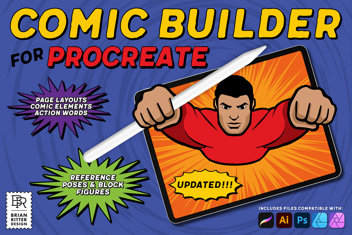 Comic Builder, a Brush Add-On by Brian Ritter Design (Photo 1 of 9)