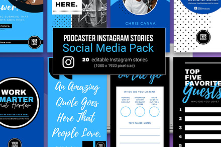 Podcast Instagram Stories Templates