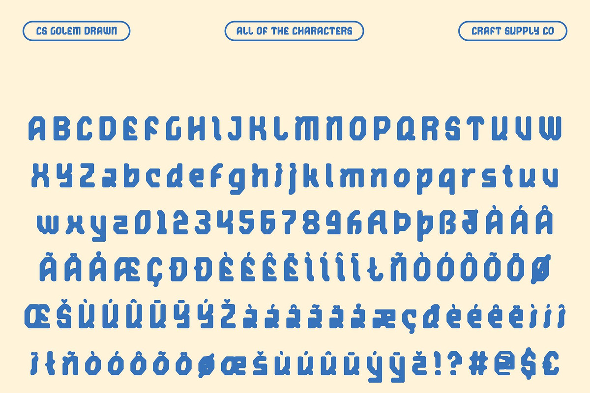 CS Golem Drawn, a Sans Serif Font by Craft Supply Co. (Photo 8 of 8)