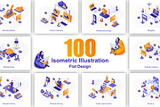 Isometric Concept Illustration Kit, a Templates & Theme by alexdndz (Thumbnail 1 of 26)