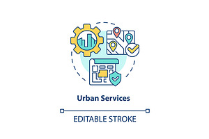 Urban Services Concept Icon