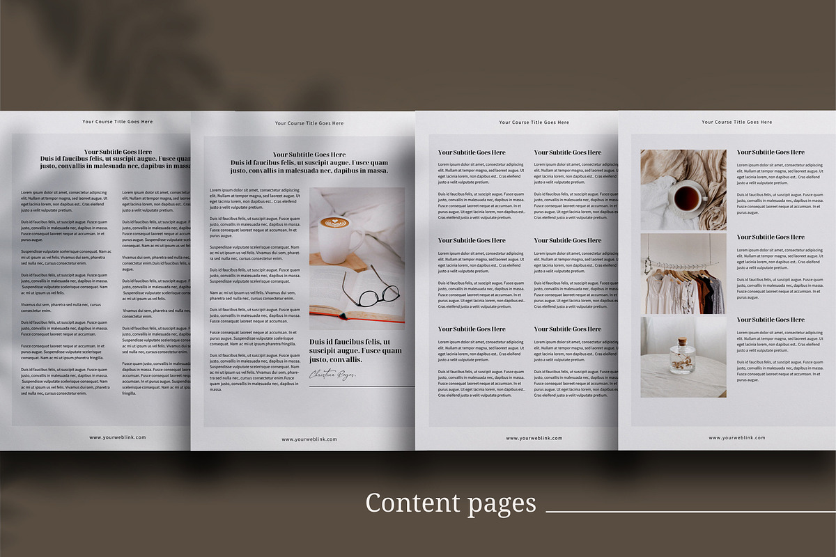 eCourse Workbook InDesign template, a Magazine Template by 3.14&Co (Photo 6 of 11)