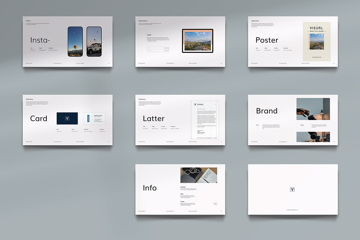 Brand Guidelines Template - InDesign, a Templates & Theme by Visual Design Zone (Photo 5 of 5)