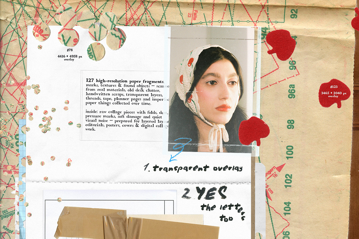 Make a Note: Paper Scraps & Scanned Collage Elements