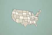 United States Vector Map, a Graphic by Skylars Art Supplies (Thumbnail 2 of 4)