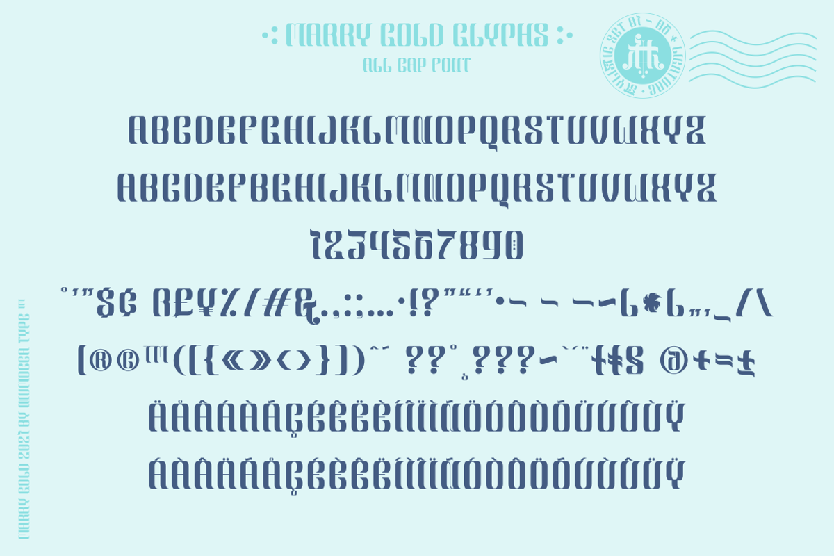 Marry Gold, a Font by inumocca_type (Photo 6 of 11)