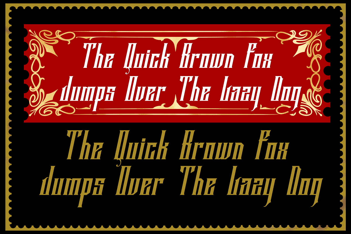 ANTHEMS MODERN BLACKLETTER, a Blackletter Font by dansdesign (Photo 4 of 9)