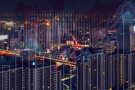 Business financial concept stock photo containing forex and city, a Business Photo by Tzido Gallery