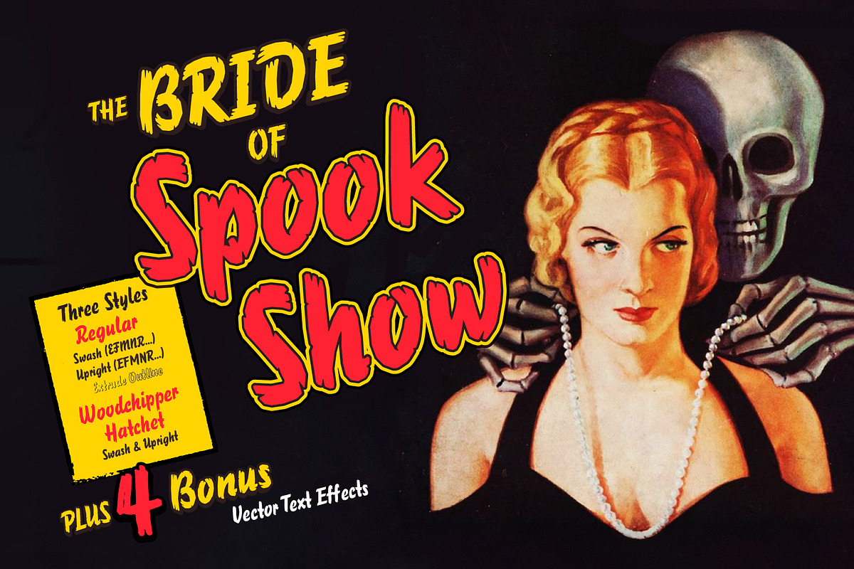 Bride of Spook Show Collection, a Handwritten Font by Paper Moon Graphic Supply (Photo 10 of 25)