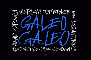 Galeo Brush Font