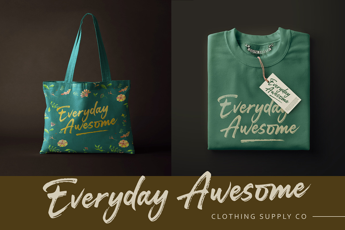 Darkline / Brush Script Font preview 4