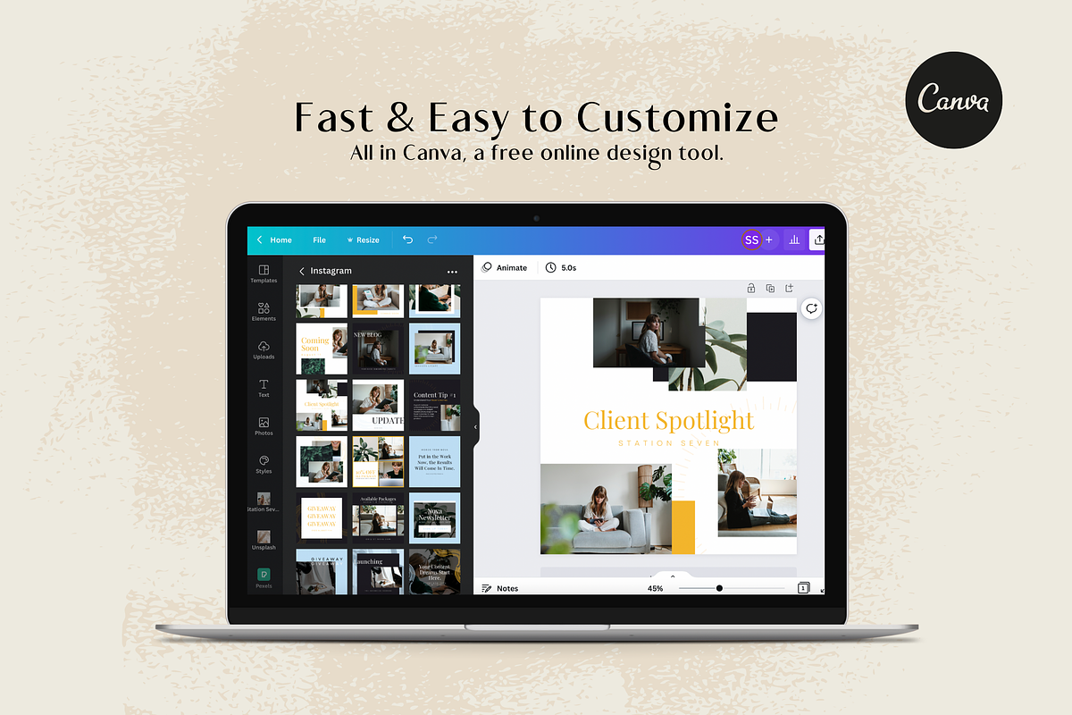 Instagram Canva Bundle - Nova, a Social Media Template by Station Seven (Photo 9 of 9)