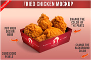 Fried Chicken Packaging Mockup PSD, a Packaging Mockup by Bruno's Shop (Thumbnail 1 of 4)