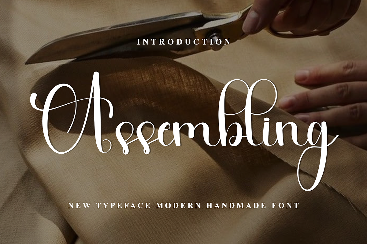 Assembling, a Handwritten Font by InermediaSTUDIO (Photo 1 of 8)
