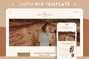 Photography Wix Website Template, a Wix Template by Design Pixie (Thumbnail 1 of 6)